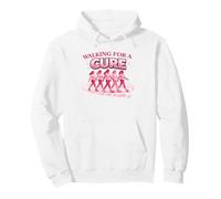 Walking for a Cure Pink Ribbon Breast Cancer Shirt Pullover Hoodie