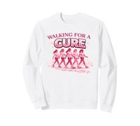 Walking for a Cure Pink Ribbon Breast Cancer Shirt Sweatshirt