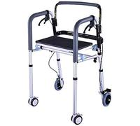 Walking Frame Aids Rollator Drive Medical Walker Mobility Rolling Lightweight Height Adjustable 85-95Cm for Seniors Elderly Disabled 4 Wheels Double The Comfort