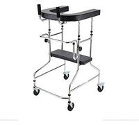 Walking Frame Aids Rollator Drive Medical Walker Mobility Rolling Lightweight Height Adjustable Equipped Wheels with Arm Rest Pad for Seniors Disabled Double The Comfort