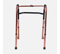 Walking Frame, Dual Riser Folding Walking Frame,Adjustable Aluminum Alloy Walking Aid for Elderly Seniors Disabled,Rehabilitation Equipment Yearn for(Without Wheels)