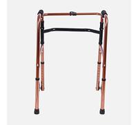 Walking Frame, Dual Riser Folding Walking Frame,Adjustable Aluminum Alloy Walking Aid for Elderly Seniors Disabled,Rehabilitation Equipment Yearn for(Without Wheels)