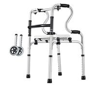 Walking Frame, Folding Lightweight Bi-Level Armrests Walking Aid for Tall People/Disabled/Elderly, Narrow Aluminum Stand-Assist Toilet Safety Rail Yearn for