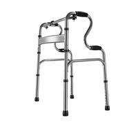 Walking Frame,Folding Standard Walker with Wheels Height Adjustable Assisted Walking Aid Folding Frames for Adults Narrow Walking Frames for The Elderly Disability Walking Aid(Grey)