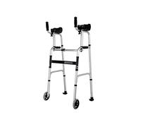 Walking Frame, Stand Up Walking Frames W/Arm Support, 101-116Cm Height Adjustable Aluminum Wheeled Walker Comfort Travel Chair Wh