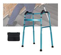 Walking Frame Walkers for Seniors, Foldable Walker for Adults Seniors Folding Lightweight Walking Frame for Climbing Stairs Ideal Mobility Aid for Elderly
