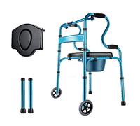 Walking Frame Walkers for Seniors Foldable Walker Lightweight Walkers for Seniors with Seat Disability Aids Walkers Indoor Walkers(G)