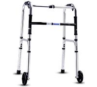Walking Frame, Walkers for Seniors Walking Frame, Forward Wheel Support Foldable, Adjustable Height Lightweight Mobility Transport Aid Walking Stick