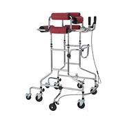 Walking Frame Walkers,Standing Support Walking Frame,Wheeled Walker with U-Shaped Armrest,Walking Mobility Aid,Lower Limb Trainer for The Elderly and Handicapped