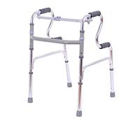 Walking Frame, Walking Frame,Folding,Adjustable Height Non-Slip Walking Aid Rehabilitation Frame Aluminum Alloy s for Seniors Elderly Yearn for(Without Wheels)
