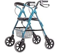 Walking Frame, Walking Frame Standard Roller for The Elderly - Aluminum Folding, Height Adjustable Mobility Walking Aid Yearn for