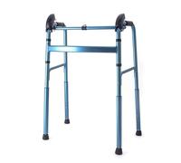 Walking Frames, Adjustable Climbing Stairs Aluminium Folding Walking Frame,for Elderly Disabled Auxiliary Walker,Easy Storage