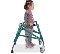 Walking Frames, Height Adjustable Mobile Aluminium Alloy Assistive Equipment Lightweight Walker Mounted on The Back of The Walker, S (Small)