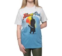 Walking Guitar Dip Dye T-Shirt Johnny Cash Blue M