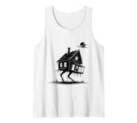 Walking House on Chicken Legs Slavic Folklore Baba Yaga Art Tank Top
