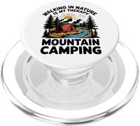 Walking In Nature Is My Therapy Mountain Camping Outdoor PopSockets PopGrip for MagSafe