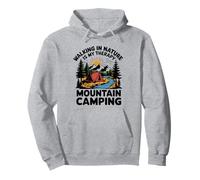 Walking In Nature Is My Therapy Mountain Camping Outdoor Pullover Hoodie
