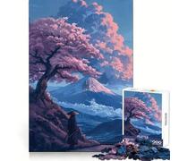 Walking in Solitude Japan 1000 Pieces Jigsaws Adults Puzzles Gifts Logical Skill Peaceful Escape Precise Join Perfect Xmas (38x52cm)