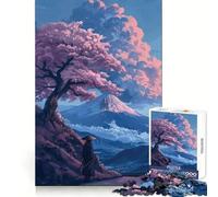 Walking in Solitude Japan Jigsaw Puzzles 1000 Pieces for Adults Strategic Think Light Recreation Clean Cut Xmas Present (50x75cm)