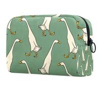 Walking Indian Runner Ducks Cosmetic Bag for Women, Travel Toiletries Bags Large Makeup Handy Pouch Organiser Bag with Zipper