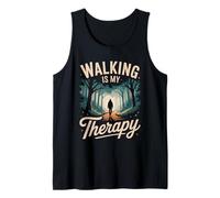 Walking is My Therapy Nature Hiking Design Tank Top