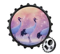 Walking Japanese Cranes Beer Bottle Opener Magnetic Fridge Magnet Sticker for Home Bar Accessories