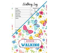 Walking Log Book: Logbook for Walkers, Walking Log Book Journal, Daily Walking Logbook, Daily Walking Log Book for Women, Walking Journal Tracker, Walk Log Book, Page 110, Size " 8.5X11" Inch