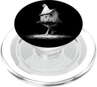 Walking Log Cabin Chicken Legs Dark Art PopSockets PopGrip for MagSafe