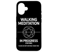 Walking Meditation In Progress Mindful Relaxed Focus Case for iPhone 16