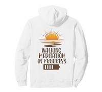 Walking Meditation In Progress Sunrise Mindfulness Path Pullover Hoodie