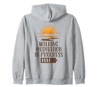 Walking Meditation In Progress Sunrise Mindfulness Path Zip Hoodie