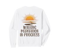 Walking Meditation In Progress Sunrise Path Yoga Mindful Sweatshirt