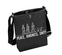 Walking Monks Gift Walk for Peace with Aloka Dog Crossbody Bag Compassion Mindfulness Gift for Peace (PEACEBag)