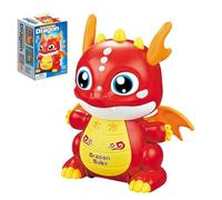 Walking Moving Dragon Toy - Interactive Crawling for Kids, Preschool Educational Learning with Lights, Sounds, and Motorized Movement, Fun Early Learning Activity for Youths