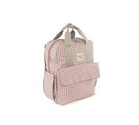 Walking Mum. I Love Vichy Backpack Diaper Bag for Stroller - Versatile Design with Short Handles and Shoulder Straps - Pink - 37 x 28 x 12 cm