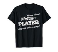 Walking Netball ‘Vintage Player’ Legends Never Jump T-Shirt