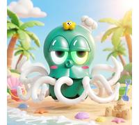 Walking Octopus Toy Dancing Lights Music Volume Control Avoidance Green
