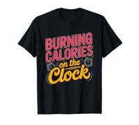 Walking Pad Burning Calories Clock Work Humor Women Walk T-Shirt