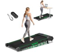 Walking Pad, FOUSAE 10KM/H Treadmills for Home with 9% Incline, Double Frame 330 LB Weight Capacity, Under Desk Walking Treadmill with 12 HIIT Programs, Magnetic Remote Control