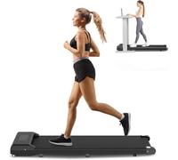 Walking Pad Treadmill, 2.5HP Under Desk Treadmill with Double Shock Absorption | Widened Running Belt | LED Display for Office Home Use, Installation Free (Classic)
