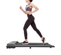 Walking Pad Treadmill, Under Desk Treadmills 3.0HP Compact Running Machine with Remote Control & Led Display, Load Capacity 100kg, Portable Treadmill for Homes, Offices, Yards (Silver)