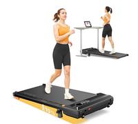 Walking Pad Treadmill with 10% Incline, 2.5HP Quiet Motor, Under Desk Treadmills for Home, Compact Portable Treadmills with Dual Shock Absorption, Incline Walking Pad with LED Display, 130KG Capacity