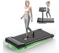 Walking Pad Treadmill with 5% Incline - Under Desk Running Machine Mat Pads for Home Office Portable Mini Small Compact Quiet Flat Indoor Magnetic Lightweight Electric Treadmills Remote Control 6KM/H
