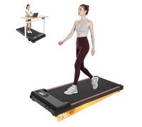 Walking Pad Treadmill with 7% Incline, Portable Mini Treadmills for Home 2.5HP Under Desk Jogging Walking Machine with Remote Control & LED Display for Home/Office Cardio Fitness 8KM/H (Black-90cm)