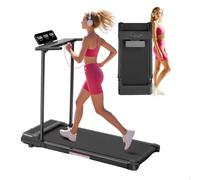 Walking Pad Treadmill with Handle Bar, Compact Portable Treadmills for Home Small, Electric Walking Pads with Handles, 3.5HP Quiet and LED Display, 400 LBS Capacity