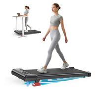 Walking Pad Treadmill with Incline, 3.0HP Under Desk Treadmill with Double Shock Absorption | 8KM/H Adjustable Speed | LED Display for Office Home Small Spaces, Installation Free (Black)