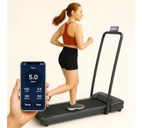 Walking Pad Treadmills for Home Foldable, FitShow App Stats View, Bluetooth Speaker,0,75 HP Quiet Engine 300 lbs Capacity, Running Machines Home for Heavy People, Under Desk Treadmill with Handle