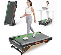 Walking Pad Treadmills for Home Office, Vitalwalk 110x46cm Full Deck Under Desk Treadmill with Auto Incline, 159KG Capacity, 3.5HP Brushless Walking Treadmill with Incline, Upright Space-Saving, TM06