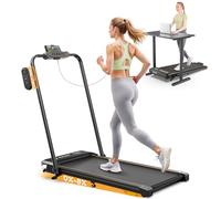 Walking Pad with 8% Incline, 3 in 1 Folding Walking Pad Treadmill for Home with Handle Bar, 2.5HP Powerful Quiet Under Desk Treadmill 1-12km/h with Bluetooth APP & Remote Control