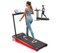 Walking Pad with Handrails, Anylife 2.5HP Folding Treadmill with LED Display & Remote Control, Treadmill for Home Use, with a Weight Capacity of 150KG and Variable Speed